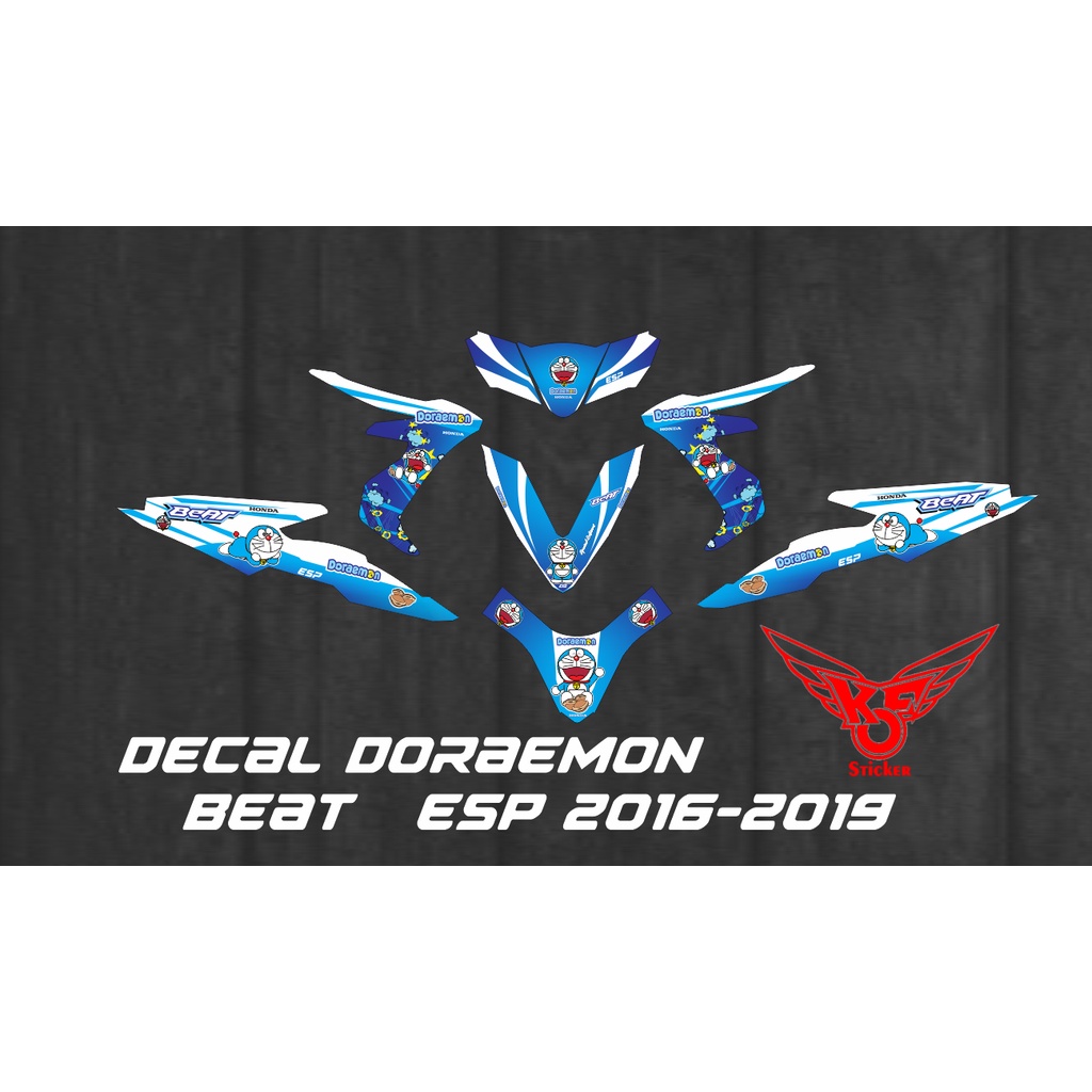 DECAL STIKER MOTOR BEAT 2016-2018 DORAEMON