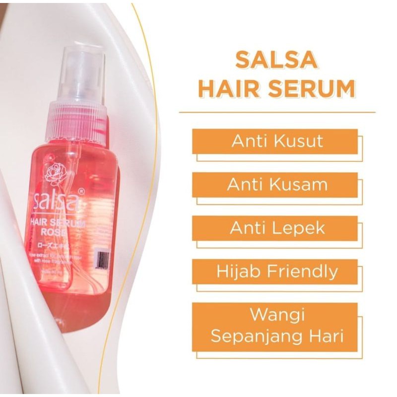 SALSA HAIR SERUM PERFUME SPRAY RAMBUT WITH ROSE EXTRACT ORIGINAL BPOM