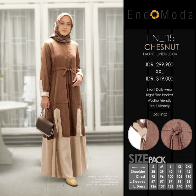 GAMIS LN 115 ENDOMODA || 5 VARIAN WARNA