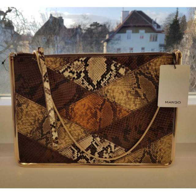 Tas selempang mango original motif ular
