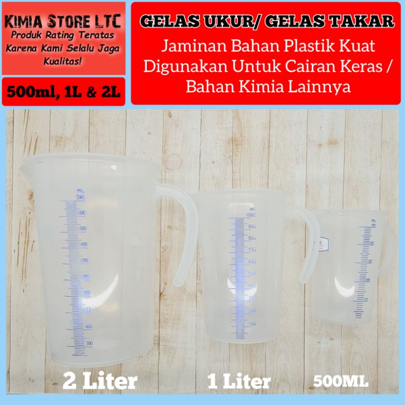 Jual Gelas Ukur Gelas Takar Kuat Untuk Cairan Keras Bahan Kimia Kirapac Shopee Indonesia 6948