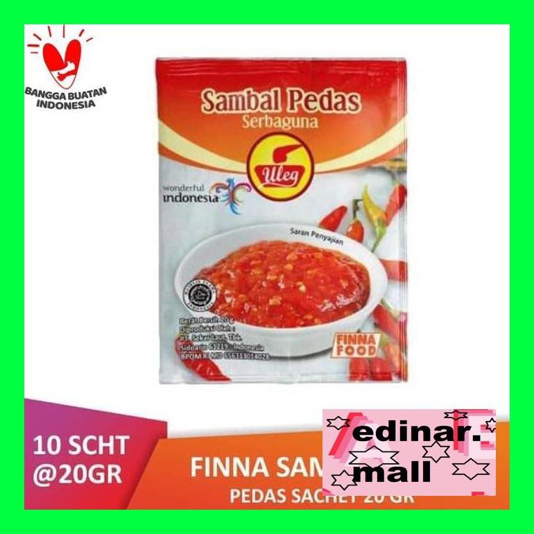 

50Siusbu Pack Finna Sambal Uleg Pedas Sachet (10 X 20Gr) Bud050S