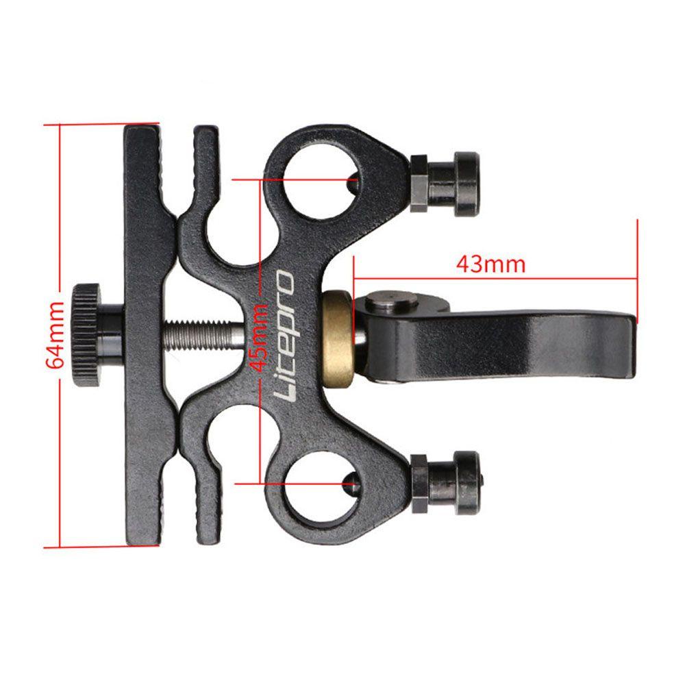 Lanfy Sepeda Pedal Lipat Gunung Jalan Tahan Lama Portabel Bersepeda Aksesoris Sepeda Paduan Aluminium Saddle Holder Bracket