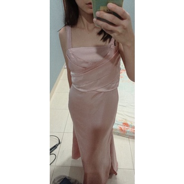 NEW Party Dress Rosegold // Dress pesta/kondangan Rose Gold