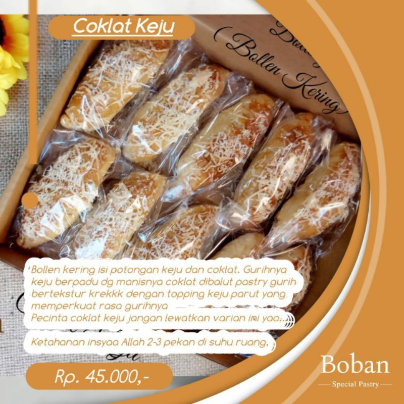 

Bollen Kering Coklat Keju Boban Solo - Sragen