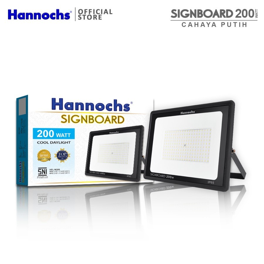 Hannochs LED Flood Light Signboard 200 Watt CDL - Putih