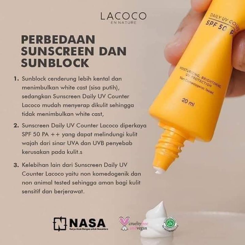sunscreen LACOCO NASA|| Lacoco sunscreen NASA ORI