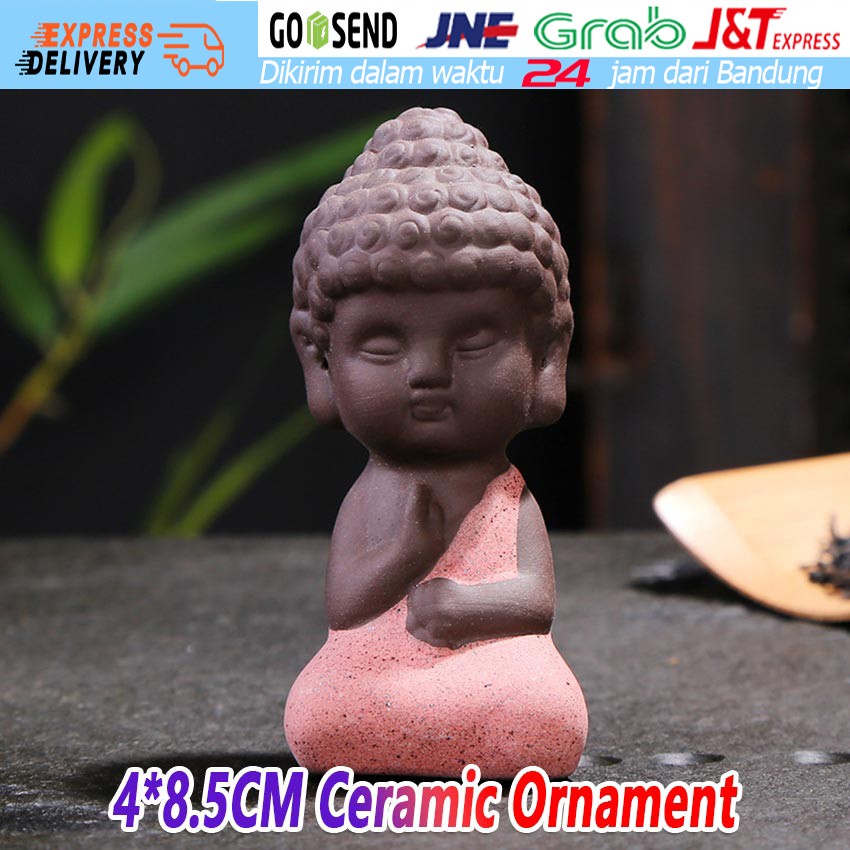 PATUNG BIKSU BUDDHA TITHAGATA INDIA YOGA MANDALA MINI LUCU