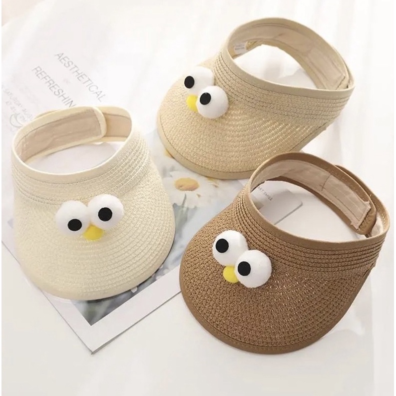 Topi anak musim panas topi korea straw hat