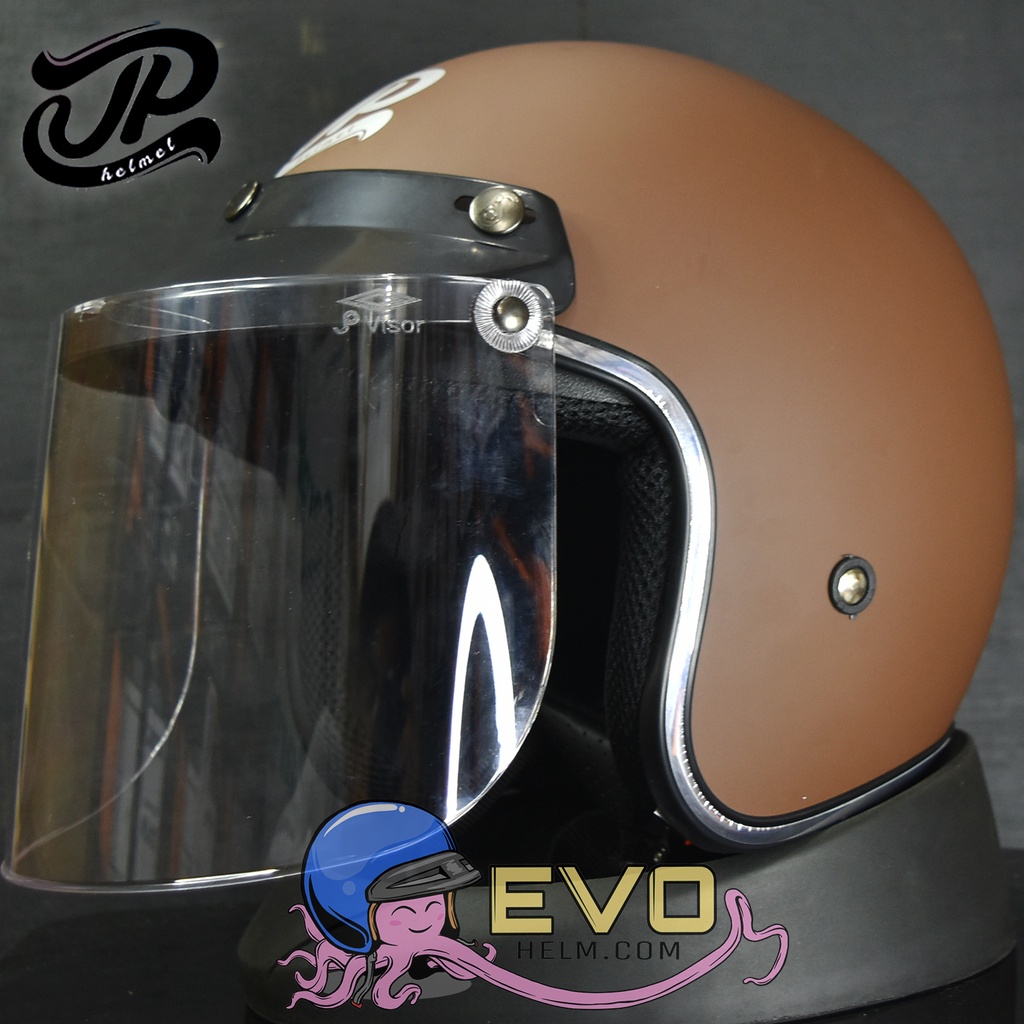 HELM BOGO JPX_JP NEW BIGIE_SOLID - BROWN DOFF/SILVER