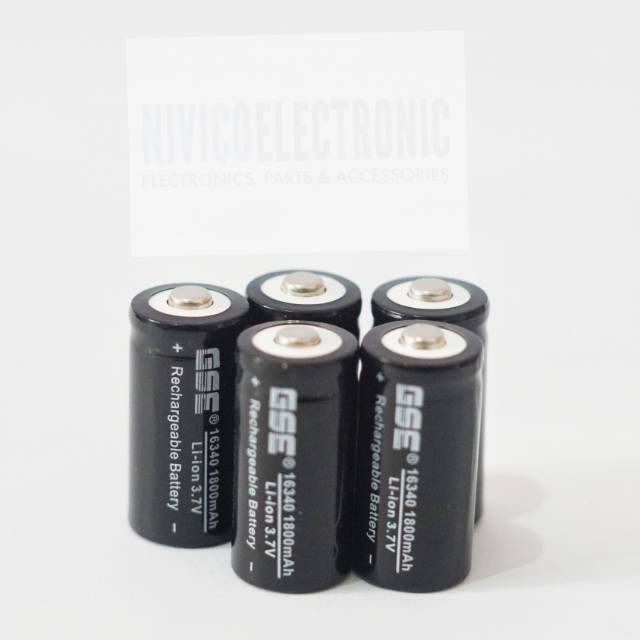 Baterai GSE 16340 1800 MAH 3.7V