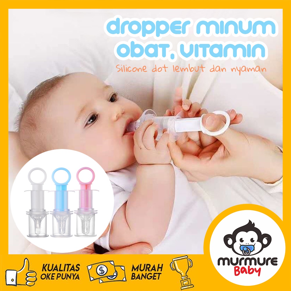 MURMURE.BABY I DROPPER OBAT VITAMIN MADU UNTUK BAYI DROPPER BENTUK DOT NIPPLE ALAT MINUM OBAT BAYI SUNTIK OBAT PIPET VITAMIN