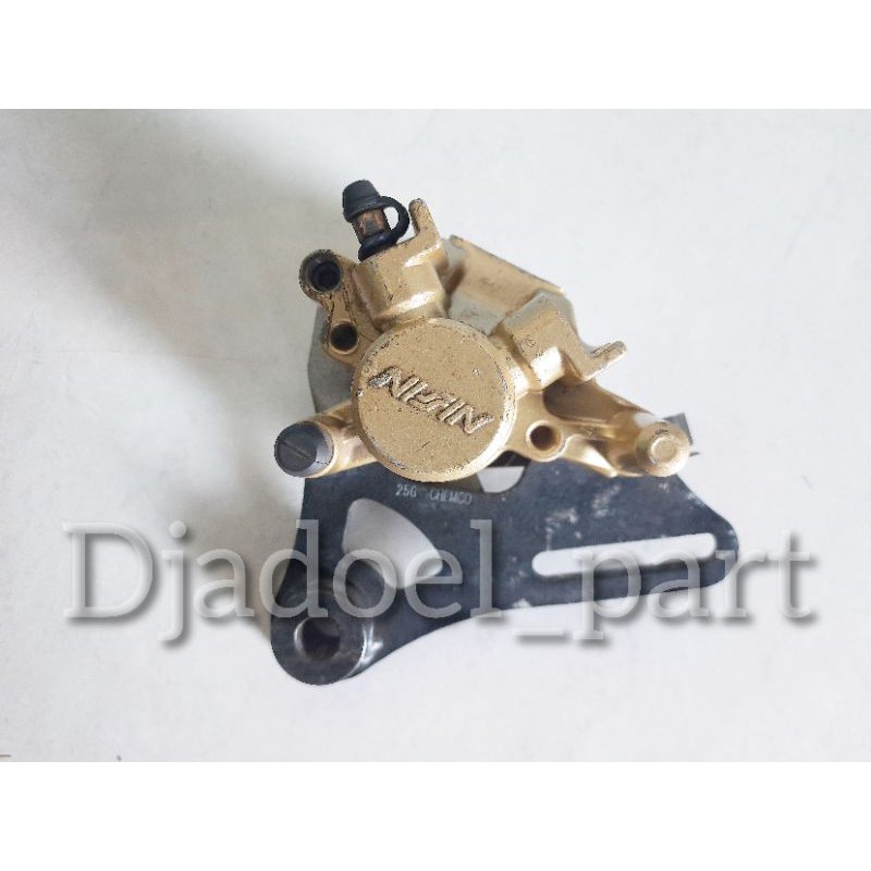 Kaliper rem cakram belakang satria fu set bracket original