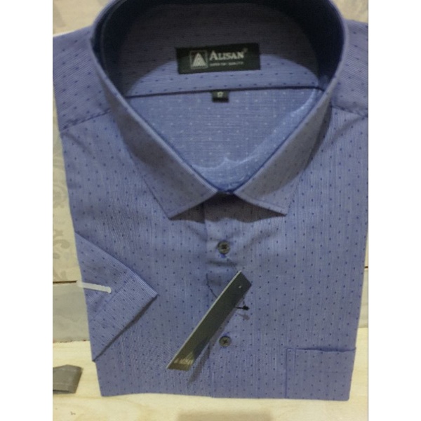 Alisan Motif Reguler Fit Khusus Size 17 Tangan Pendek
