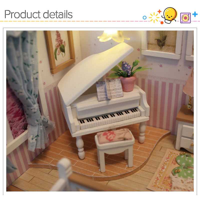 TG-MA Sylvanian Cute Room Miniatur Rumah Boneka 3D DIY 1:24 Cover - M026