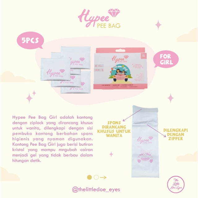 [READY] Antibacterial Hypee Pee Bag Girl