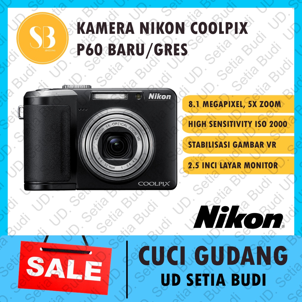 Kamera Digital Nikon Coolpix P60 Baru dan Murah