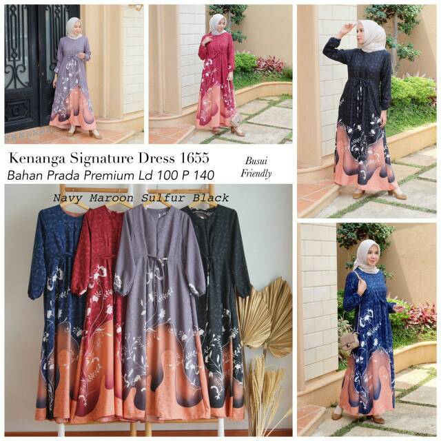 (BISA COD)KENANGA SIGNATURE DRESS by SAFA HIJAB STORE