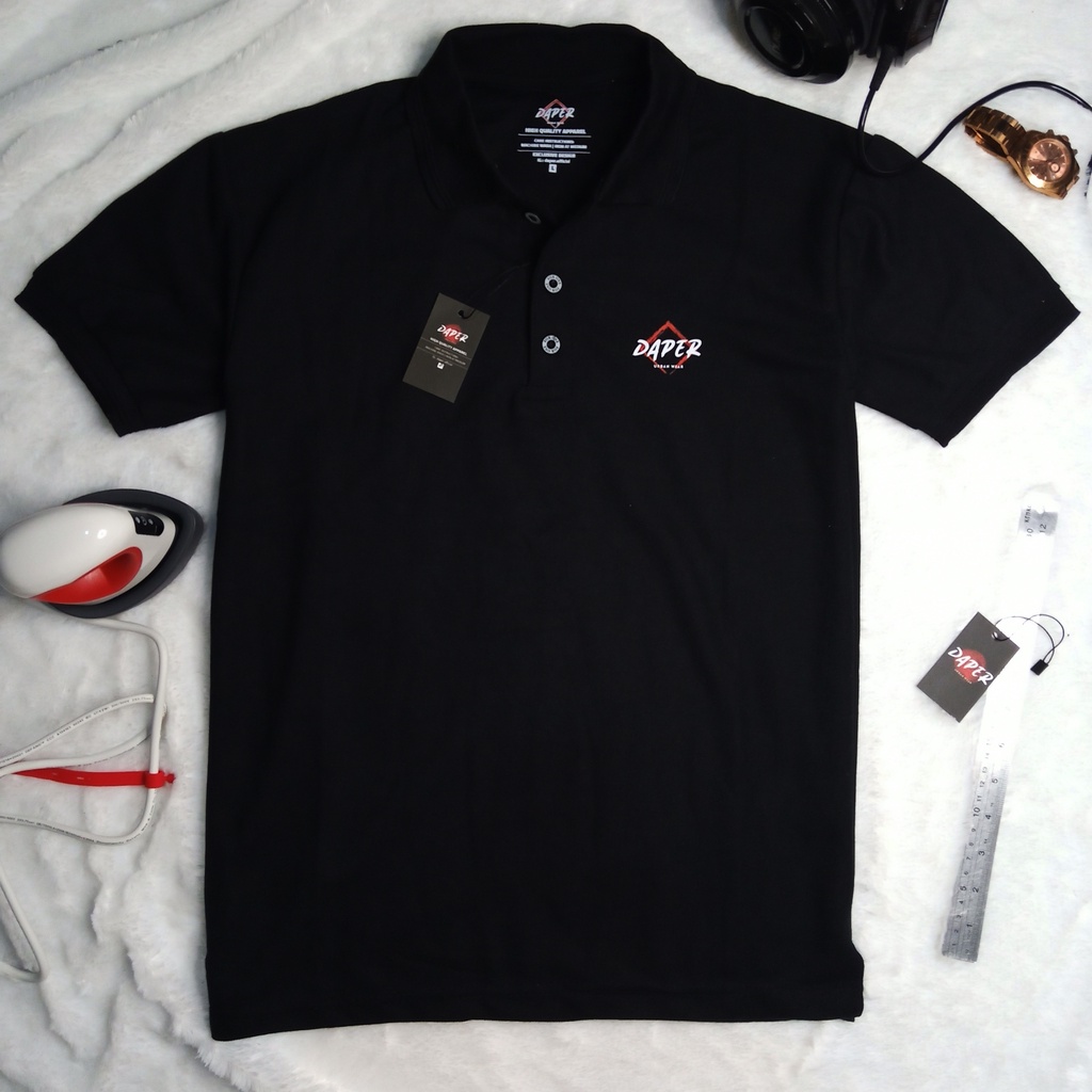 Kaos Kerah Pria Distro Polo Shirt Jumbo Big Size Motif Daper Uban Wear