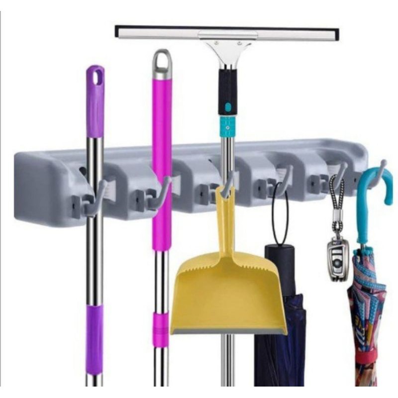 GANTUNGAN SAPU JUMBO  5 Slot MAGIC MOP HOLDER