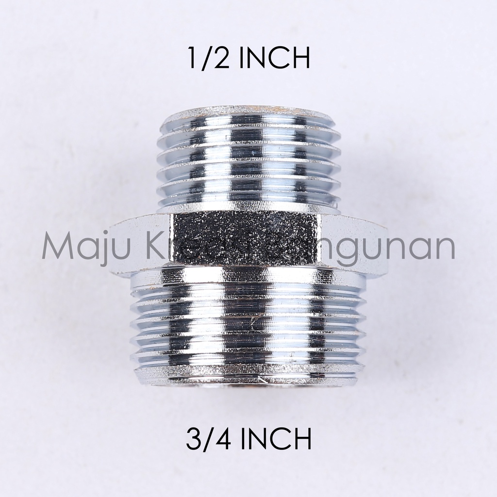 Double Nepel Drat Luar YG 920 YG920 1/2&quot; 3/4&quot; SOLIGEN Inch Inci Kuningan Sock Sambungan Keran Dobel Napel Pipa Sok Kran