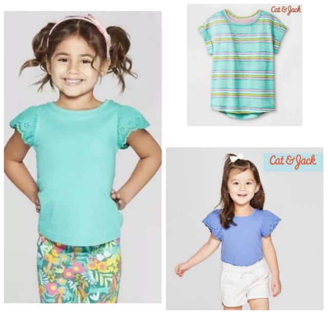 TEE CAT & JACK / KAOS ANAK PEREMPUAN CAT&JACK