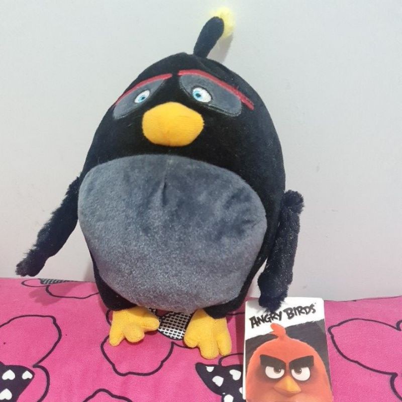 Boneka Angry Bird Bomb original warna hitam