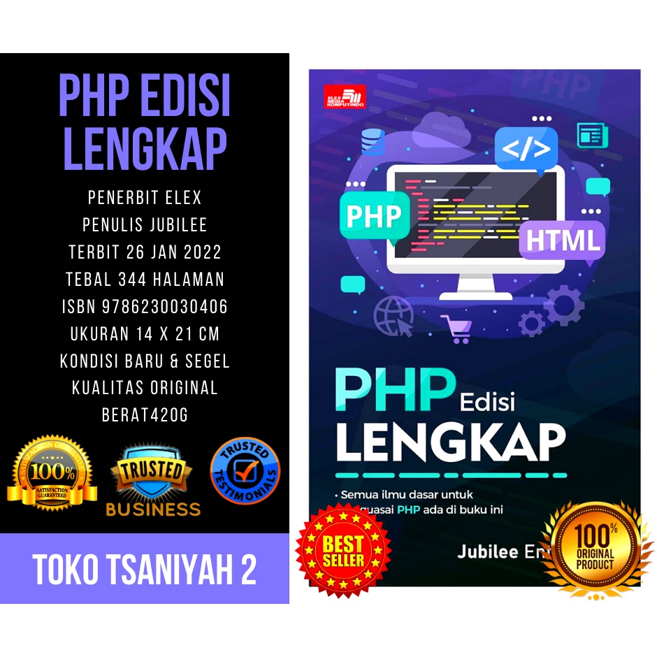 Jual Buku Pemrograman PHP Edisi Lengkap Jubilee Enterprise Buku ...