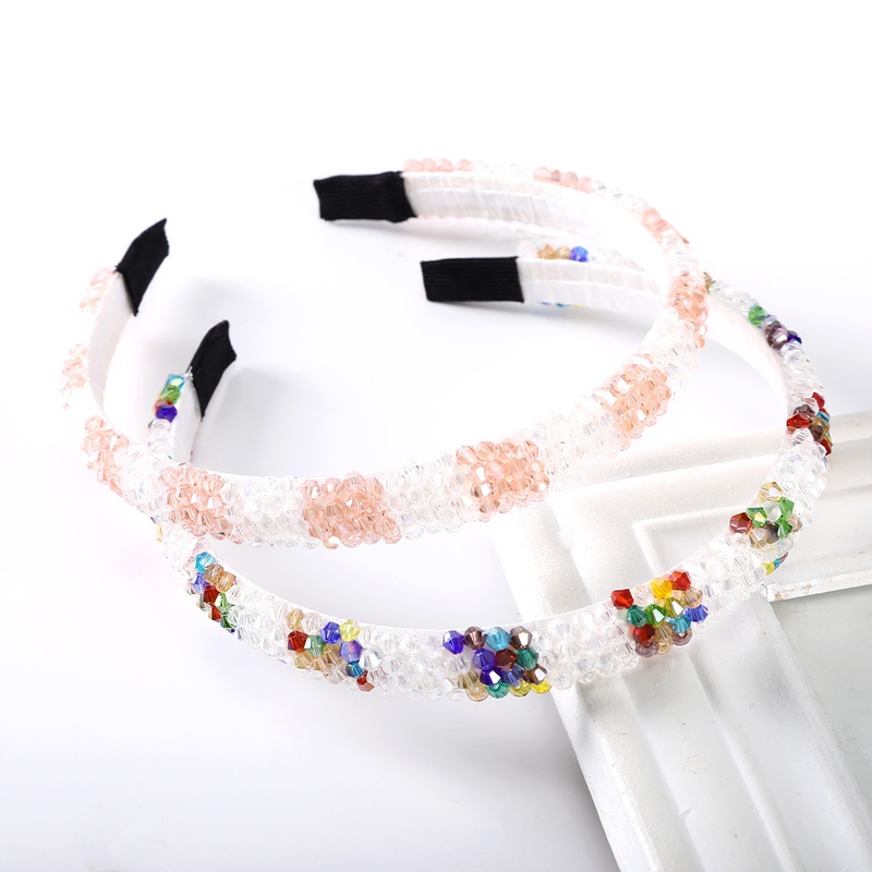 Korean Crystal Rhinestone Headband for Women Fashion Temperament Hairband Girls Hair Accessories