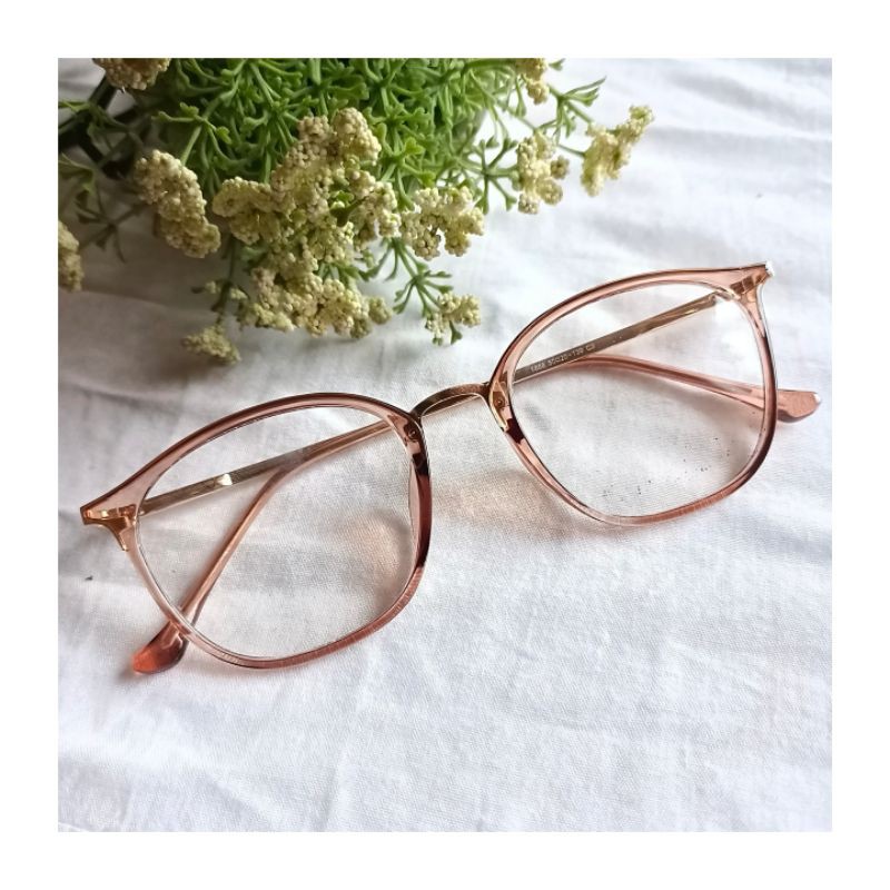 kacamata wanita photocromic atau blueray atau normal model kotak 1868