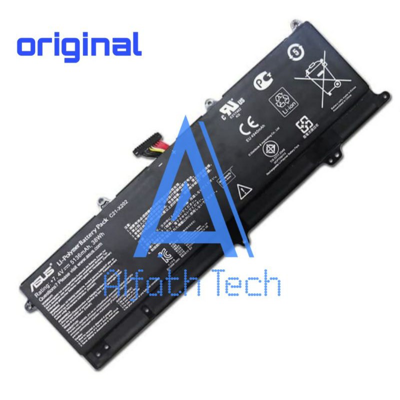 Original Baterai Asus VivoBook X201 X201E S200E C21-X202 F201 F201E EEE PC F201 F201E F201