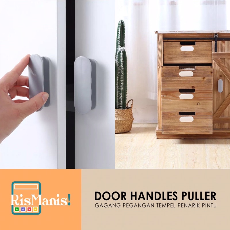 DOOR HANDLES PULLER - Kenop Tempel Gagang Pegangan Daun Pintu Tambahan Jendela Laci Kabinet Lemari