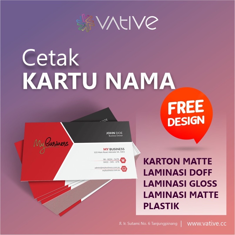 

Cetak Kartu Nama, Name Card