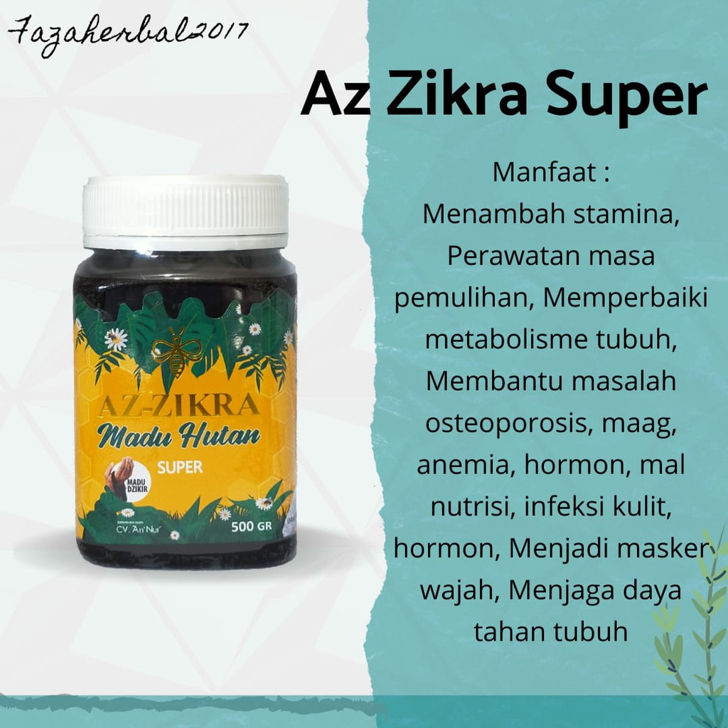 Madu Herbal Hutan Super Azzikra Original