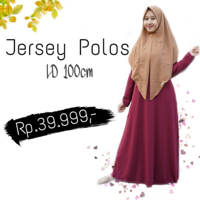 Part 1 GAMIS JERSEY POLOS LD 100CM BY AZMYA