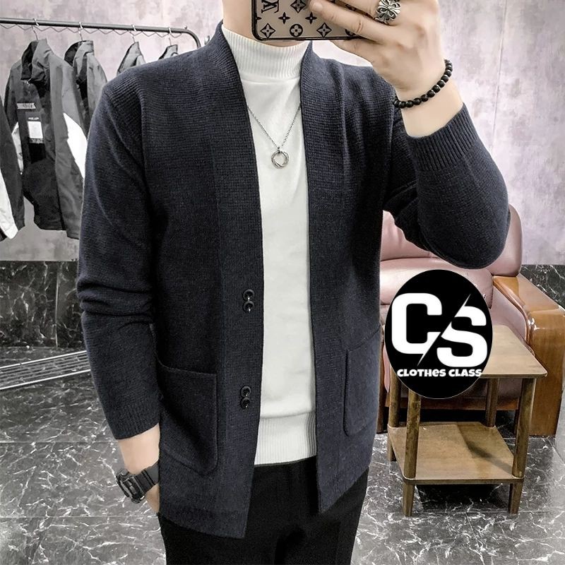 Blazer Pria Korea / Balzer Rajut Pria Cotton Rajut Halus Kualitas Premium