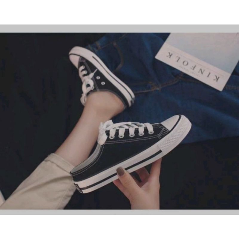 TERMURAHSEPATU SANDAL SNEAKERS CONVERSE ALL STAR WANITA/PRIA MODEL SLIP ON TALI KASUAL KEKINIAN TERL