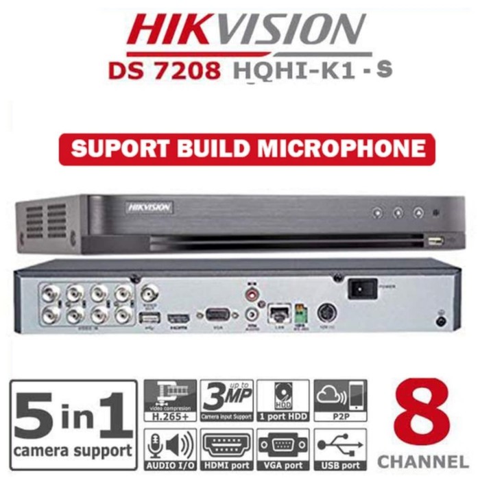 HIKVISION DS 7208 HQHI K1 (S)