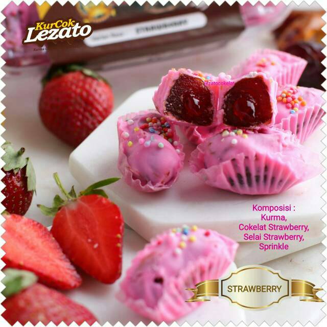 

KurCok Strawberry Lezato / Kurma Cokelat / Coklat / KurCok Lezato