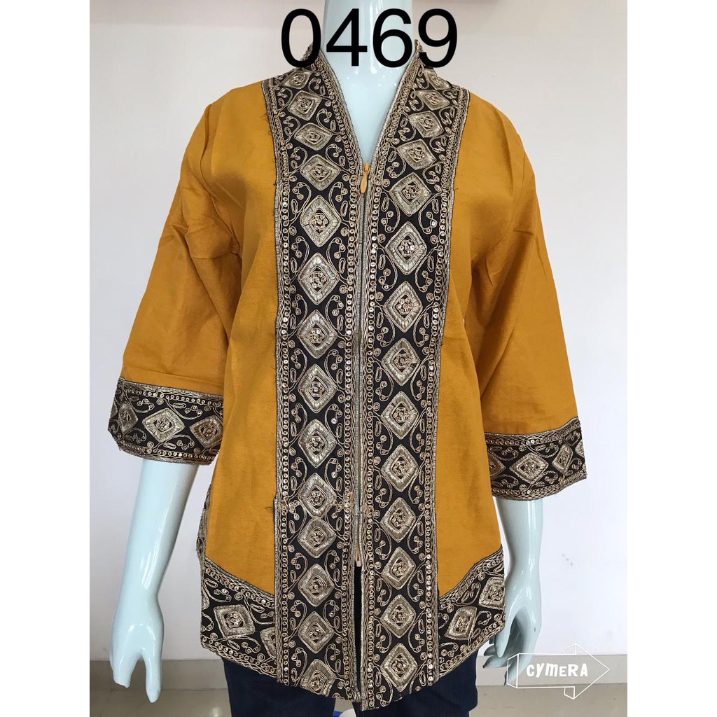 kebaya renda timbul katun linen kebaya alexuez premium 0469