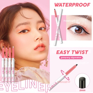 SVMY Eyeliner Mata Pink White Twisted Waterproof And Natural Black LA170