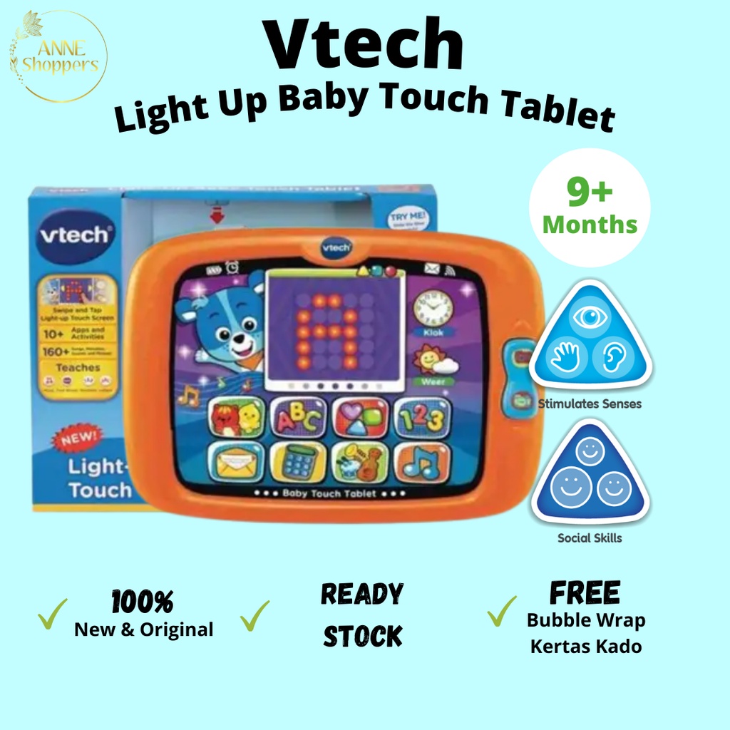 Vtech Light-Up Baby Touch Tablet - Mainan Tablet Edukasi Anak