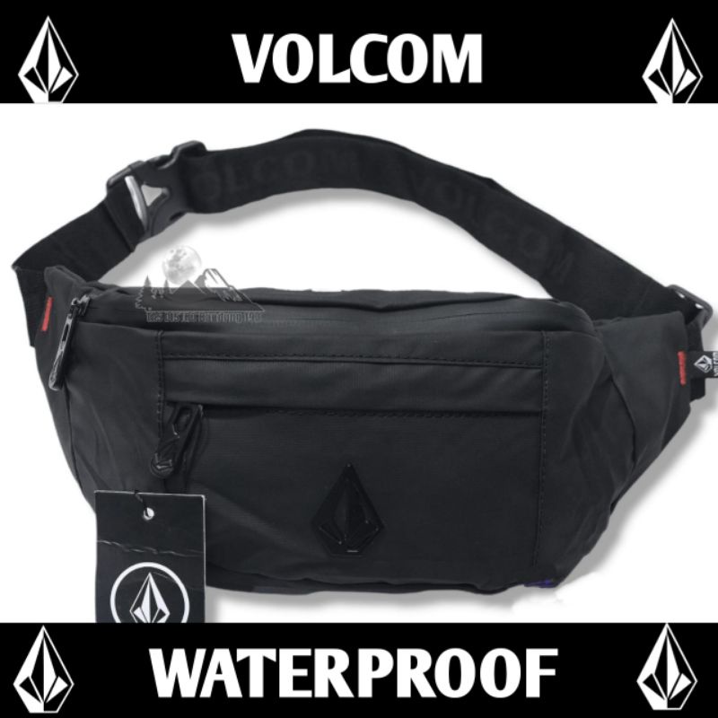 Tas Volcom waterproof premium / Tas surfing anti air / waistbag distro
