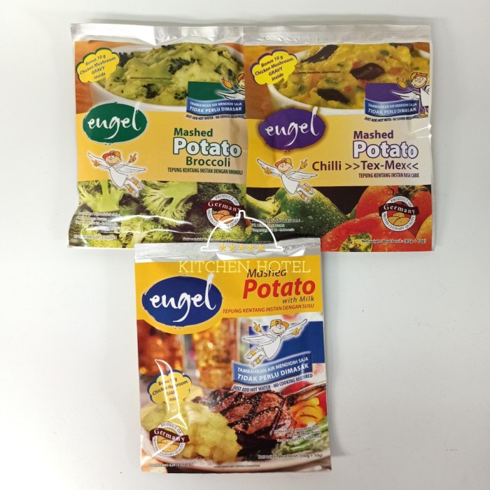

cs777vv Mashed Potato Engel 45Gr | Tepung Kentang Instan - Broccoli Da01D100