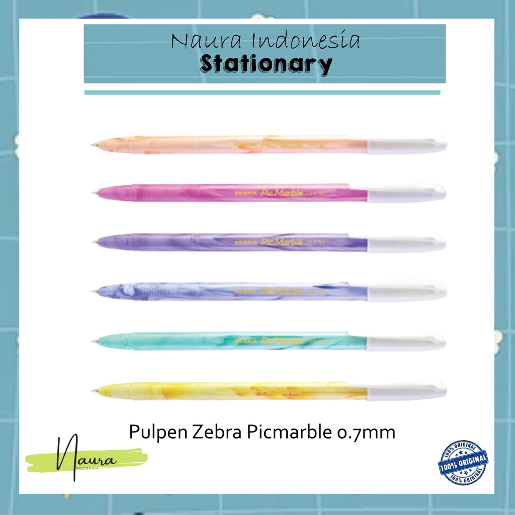 

Pulpen | Bolpen Picmarble 0.7mm Zebra Black | PCS | Pulpen Zebra
