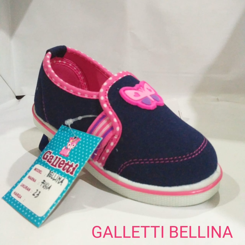 GALETTI BELINA - 26-29 FLATSHOES SLIP ON ANAK PEREMPUAN PIN KUPU-KUPU - GALLETTI BELLINA -