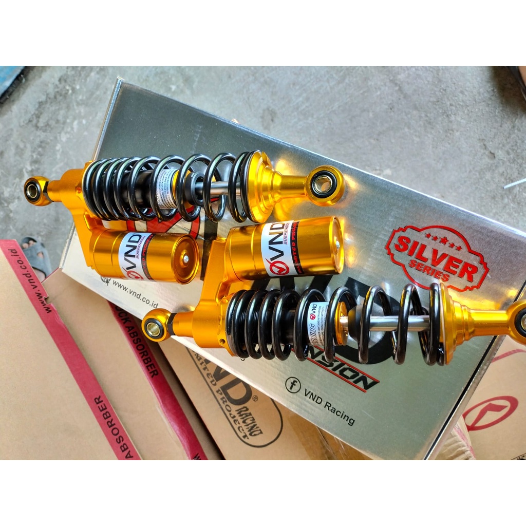 shock / shockbreaker vnd original motor bebek 280 320 340mm tiger mx king shogun dll pnp - charmoto