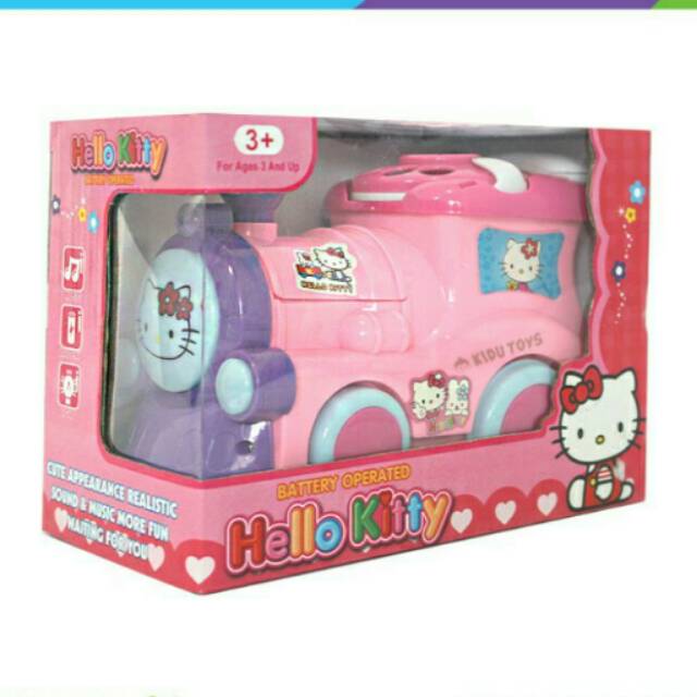 Mainan anak hello kitty train for bayi /balita