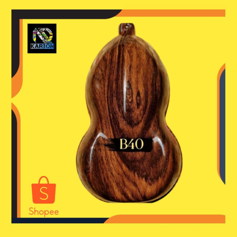 WTP Carbon Celup Water Transfer Printing Motif Kayu kode B40