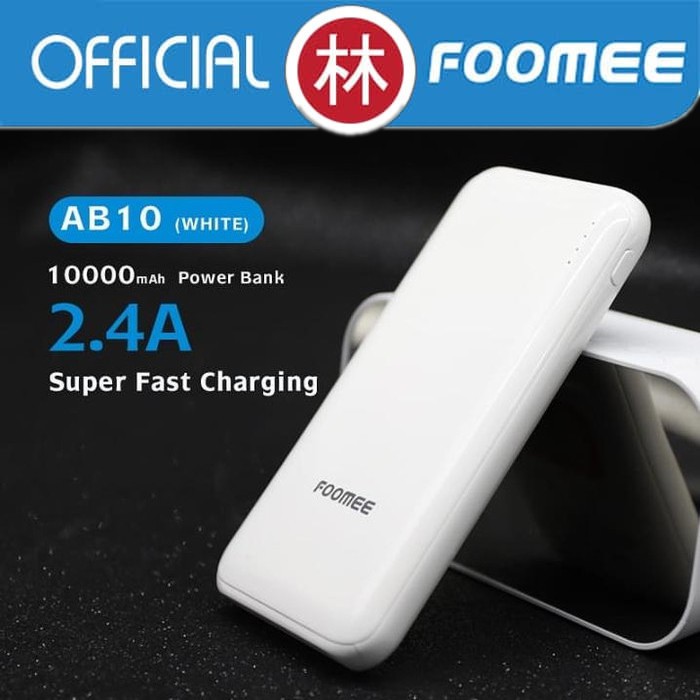 Foomee AB10 10000mAh Dual Output Fast Charging 2.4A Powerbank